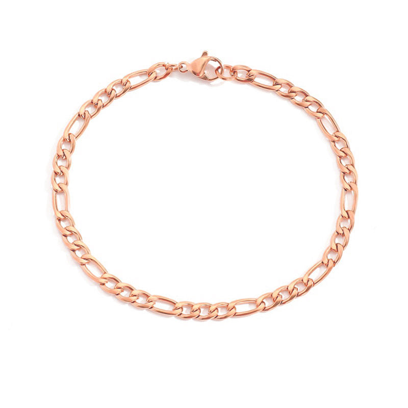 Figaro Chain Couple Bracelet