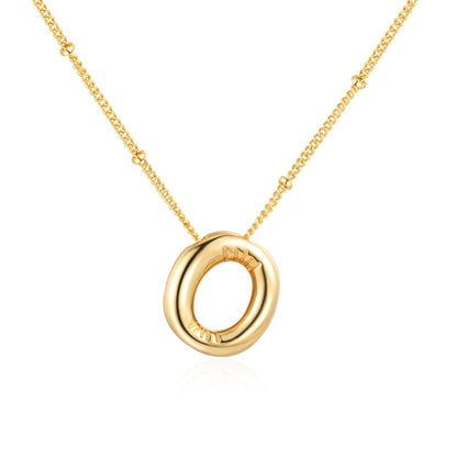 18K balloon letter silver bubble 26 English pendant ornaments