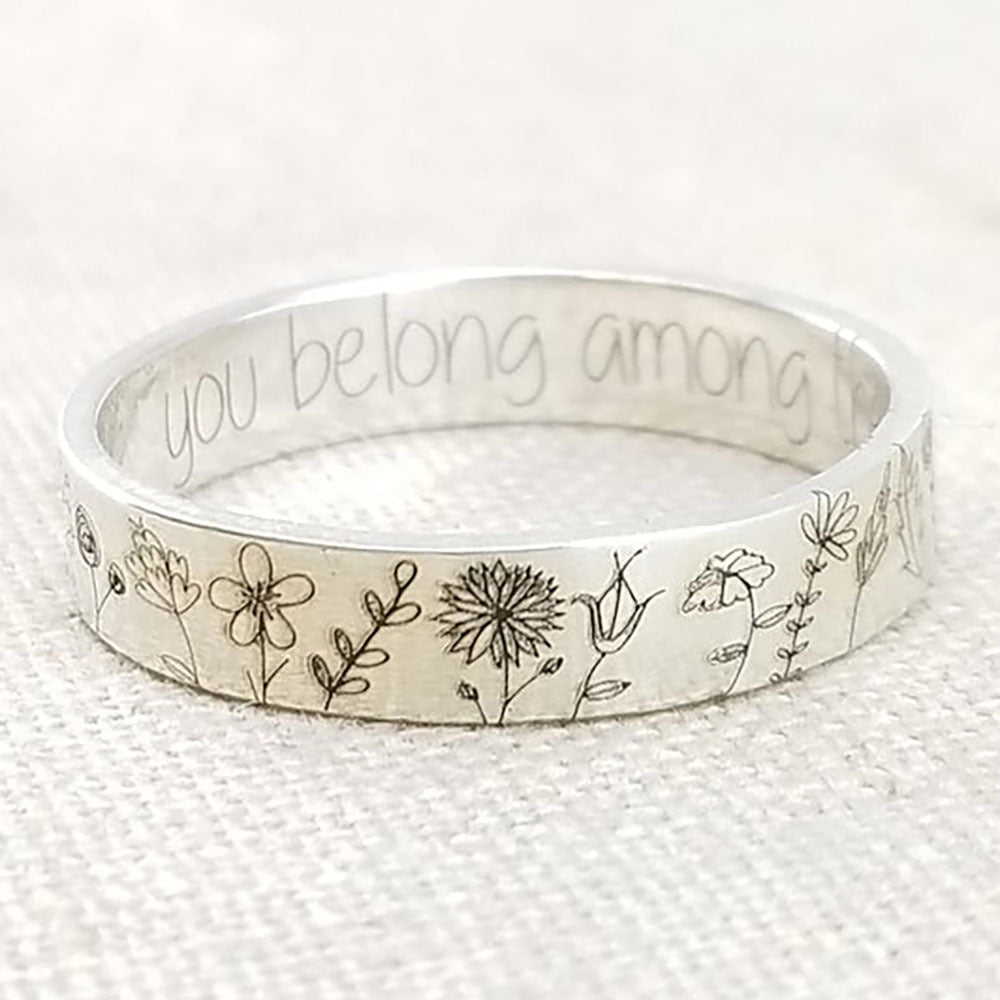 Dandelion flower ring