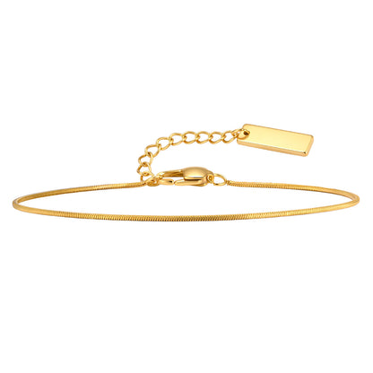 Ladies' Square Snake Chain Bracelet