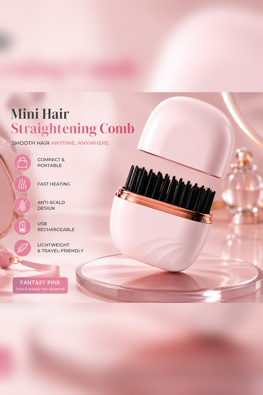 Wireless Mini Hair Straightening Comb