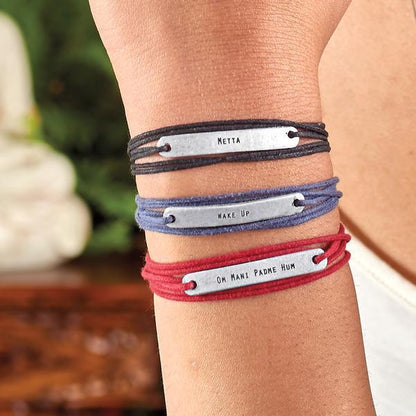 INNER PEACE OM MANI PADME HUM TAG WRAP